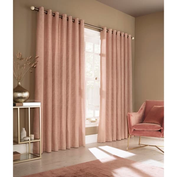 Furn Himalaya Jacquard Design Eyelet Curtains (Pair)