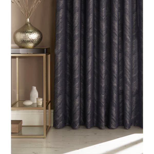 Furn Himalaya Jacquard Design Eyelet Curtains (Pair)