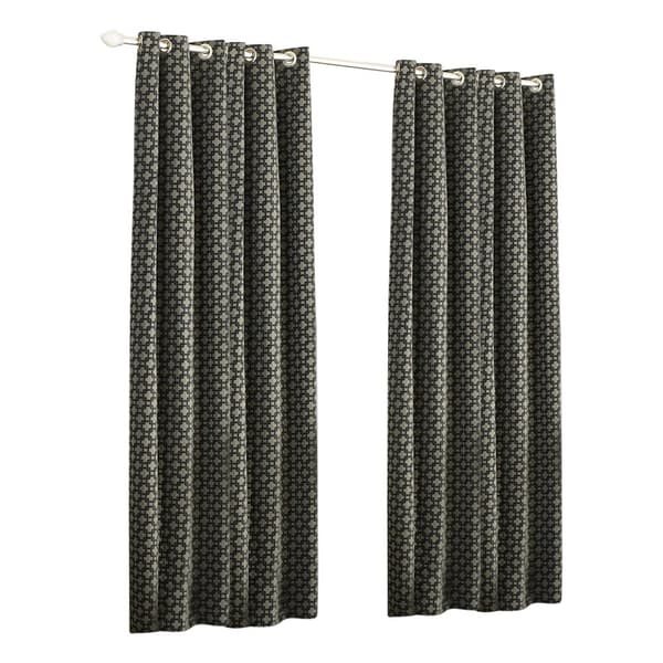 Riva Home Belmont Ringtop gardiner Black 66x90 (168x229cm)