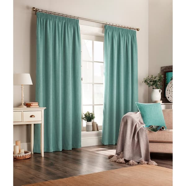 Furn Harrison Pencil Pleat Faux uldgardiner (par)