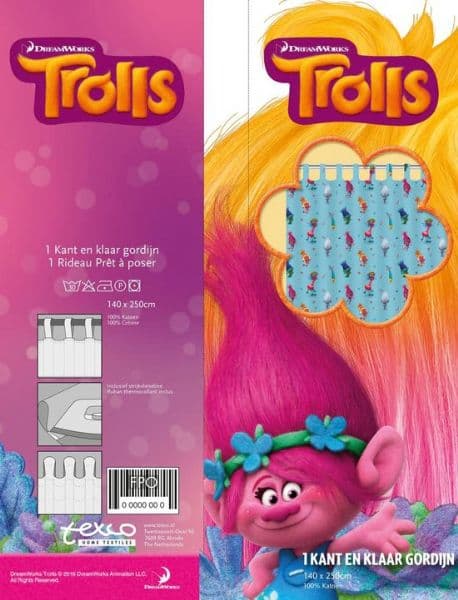 Trolls Gardin 140 x 250 cm.