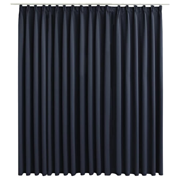 vidaXL Lystett gardin med metallkroker antrasitt 290x245 cm