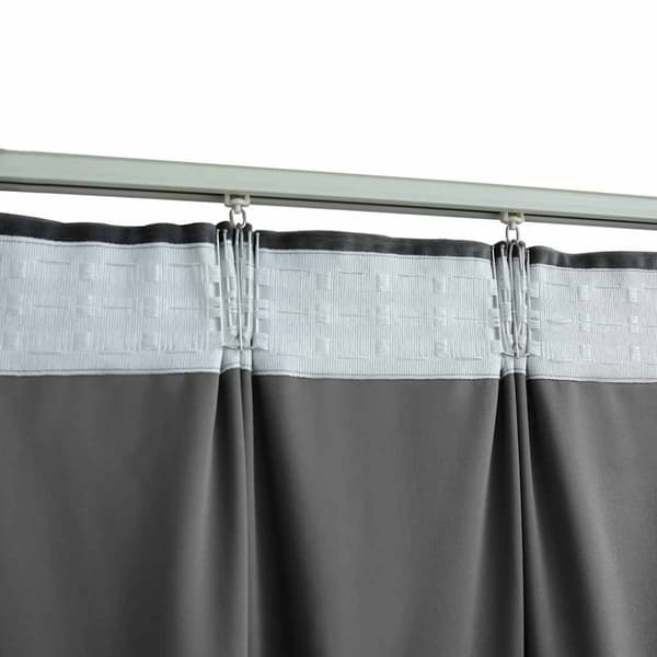 vidaXL Pimennysverho koukuilla sametti antrasiitti 290x245 cm