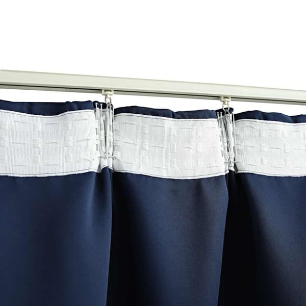 vidaXL Pimennysverhot koukuilla 2 kpl sininen 140x245 cm