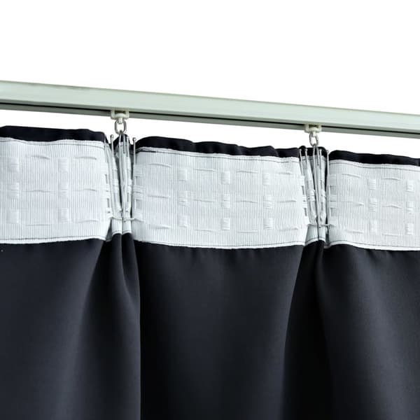vidaXL Pimennysverhot koukuilla 2 kpl antrasiitti 140x245 cm