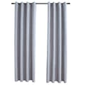 Pikkukuva 1 / 6: vidaXL Pimennysverhot metallirenkailla 2 kpl harmaa 140x225 cm