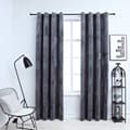 Pikkukuva 2 / 6: vidaXL Pimennysverhot renkailla 2 kpl sametti antrasiitti 140x175 cm