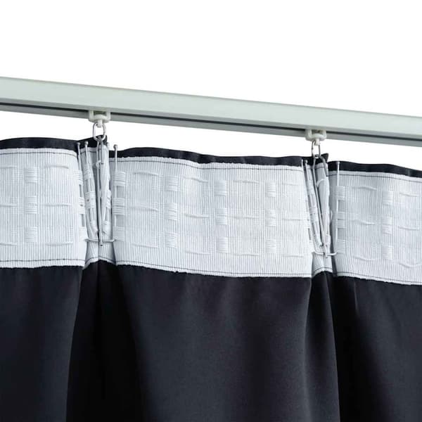 vidaXL Pimennysverhot koukuilla 2 kpl antrasiitti 140x225 cm