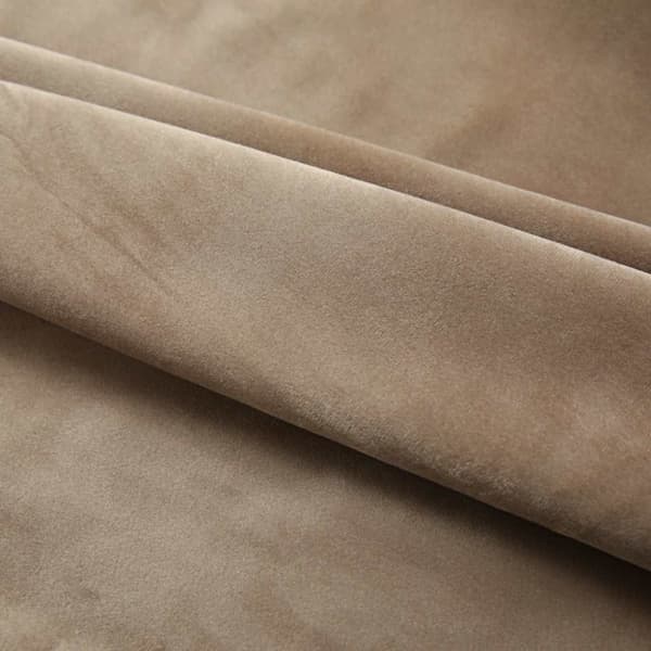 vidaXL mørklægningsgardiner kroge 2 stk. 140x175 cm fløjl beige