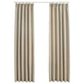Miniatyrbillede 1 af 7: vidaXL mørklægningsgardiner 2 stk. med kroge 140 x 245 cm beige
