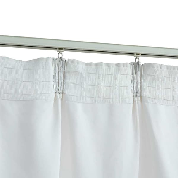 vidaXL Pimennysverhot koukuilla 2 kpl luonnonvalkoinen 140x175 cm