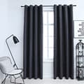 Pikkukuva 5 / 6: vidaXL Pimennysverhot metallirenkailla 2 kpl antrasiitti 140x245 cm