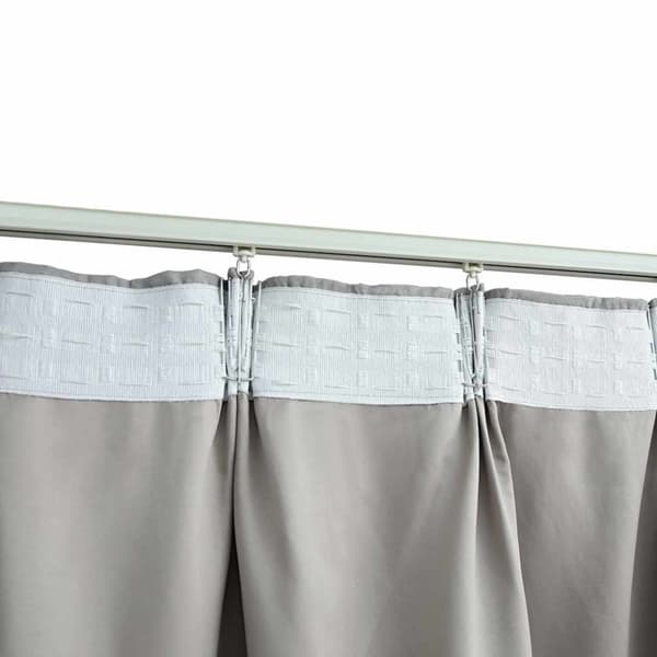 vidaXL Pimennysverhot koukuilla 2 kpl harmaa 140x245 cm