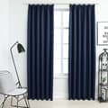 Miniatyrbilde 2 av 7: vidaXL Lystette gardiner med kroker 2 stk blå 140x245 cm