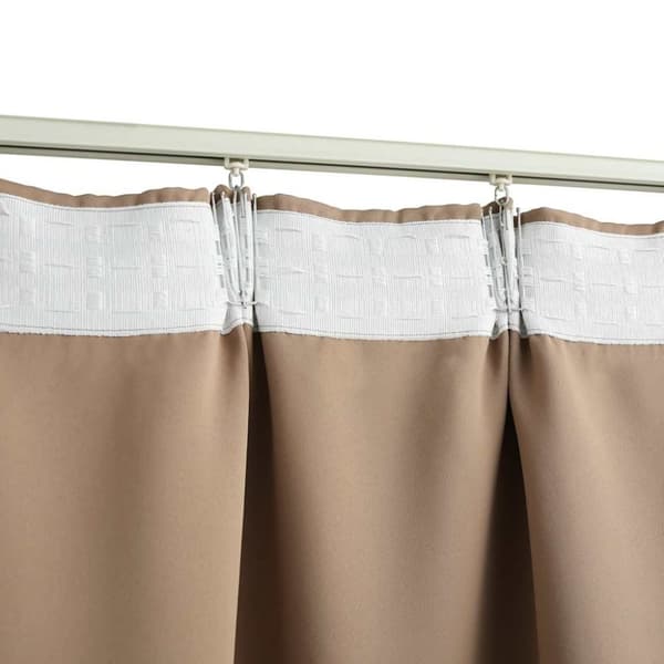 vidaXL Mörkläggningsgardiner med krokar 2 st taupe 140x245 cm