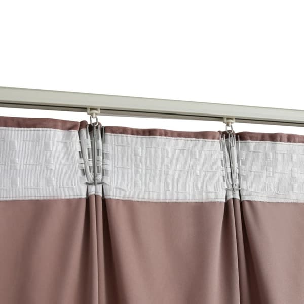 vidaXL Lystette gardiner med kroker 2 stk fløyel antikk rosa 140x225cm