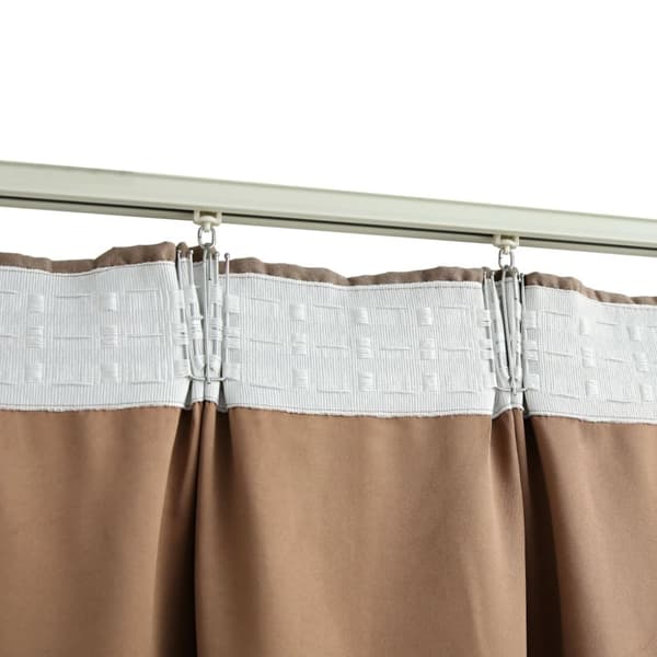 vidaXL Mörkläggningsgardiner med krokar 2 st taupe 140x245 cm