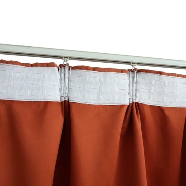 vidaXL Lystette gardiner med kroker 2 stk rust 140x245 cm