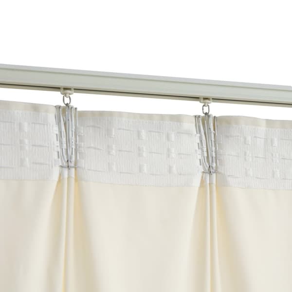 vidaXL Lystette gardiner med kroker 2 stk fløyel beige 140x175 cm