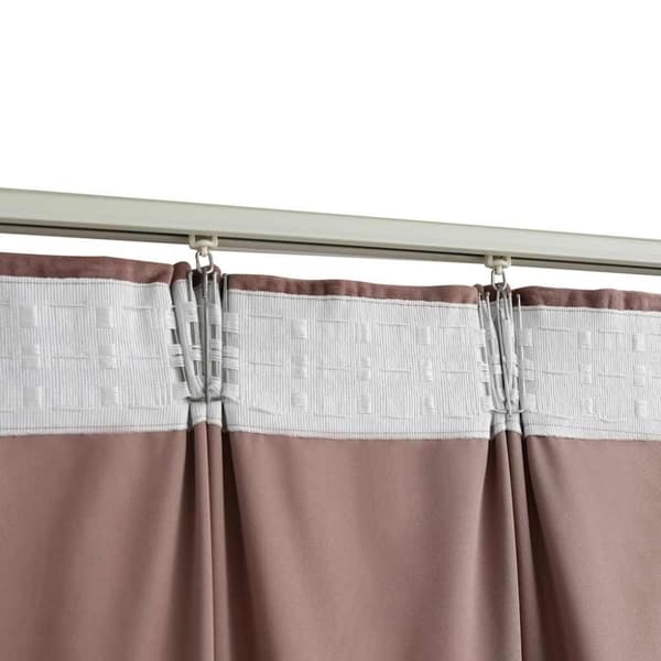 vidaXL Lystette gardiner med kroker 2 stk fløyel antikk rosa 140x245cm