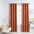 Miniatyrbilde 2 av 6: vidaXL Lystette gardiner med metallringer 2 stk rust 140x245 cm