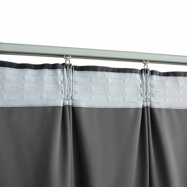 vidaXL Lystette gardiner med kroker 2 stk fløyel antrasitt 140x225 cm