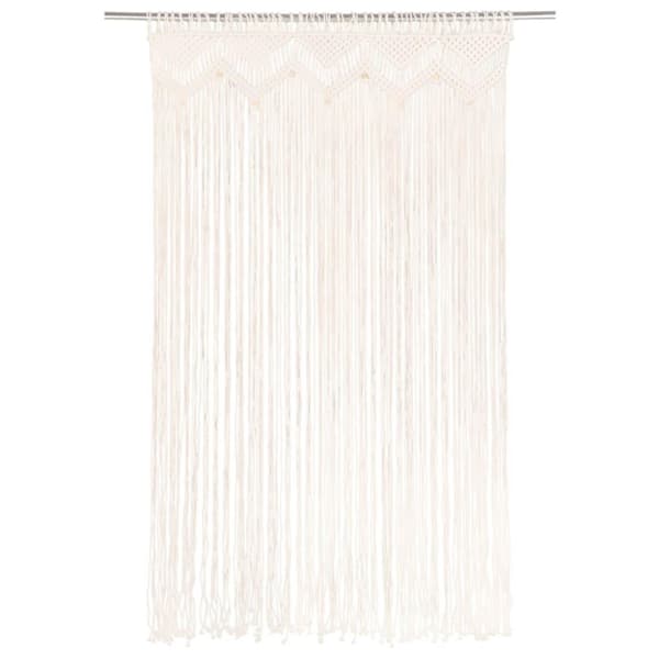 vidaXL Gardin makramé 140x240 cm bomull