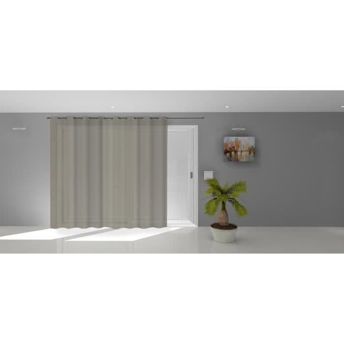 SOLEIL D'OCRE Noémie -rengasverho - 280 x 250 cm - Taupe