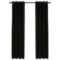 Miniatyrbilde 1 av 6: vidaXL Lystette gardiner 2 stk antrasitt 140x245 cm