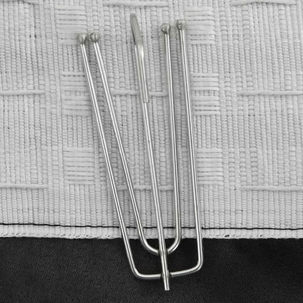 vidaXL Pellavamaiset pimennysverhot koukuilla 2 kpl antras. 140x245 cm