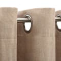 Miniatyrbilde 4 av 6: vidaXL Lystette gardiner maljer og lin-design 2 stk beige 140x175 cm