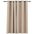 Pikkukuva 1 / 6: vidaXL Pellavamainen pimennysverho purjerenkailla beige 290x245 cm