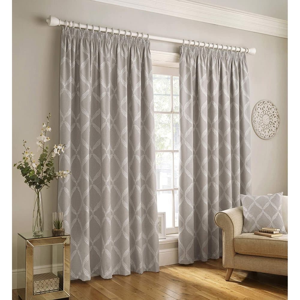 Paoletti Olivia Pencil Pleat Curtains