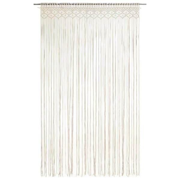 vidaXL Makramé gardin 140x240 cm bomull