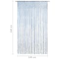 Pikkukuva 5 / 5: vidaXL Macrame verho sininen 140x240 cm puuvilla