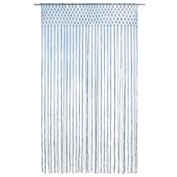 vidaXL Macrame verho sininen 140x240 cm puuvilla