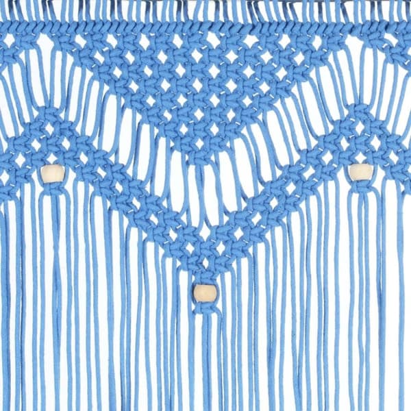 vidaXL Macrame verho sininen 140x240 cm puuvilla