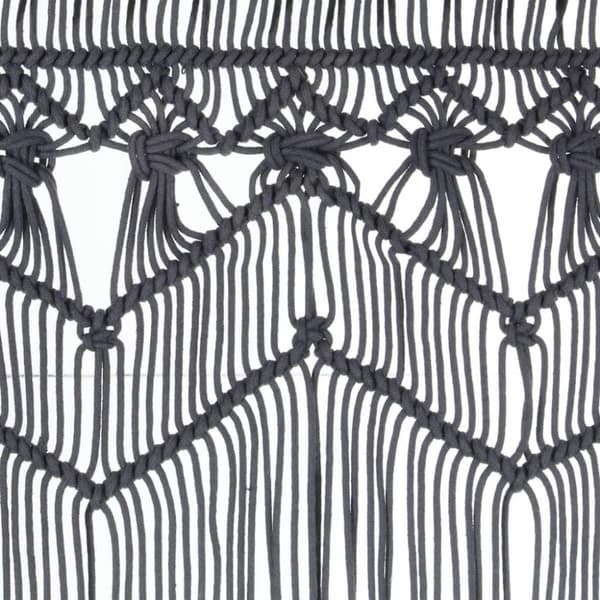vidaXL Macrame verho antrasiitti 140x240 cm puuvilla