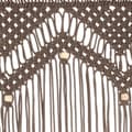 Pikkukuva 4 / 5: vidaXL Macrame verho harmaanruskea 140x240 cm puuvilla