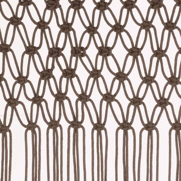 vidaXL Makramé gardin taupe 140x240 cm bomull