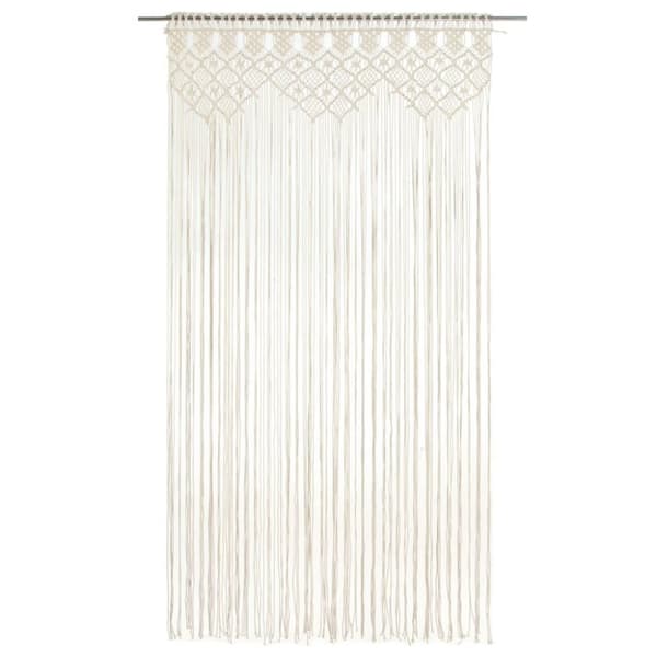 vidaXL Makramé gardin 140x240 cm bomull