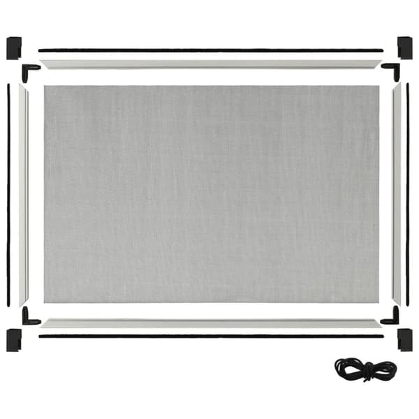 vidaXL Utdragbart insektsnät för fönster vit (100-193)x75 cm