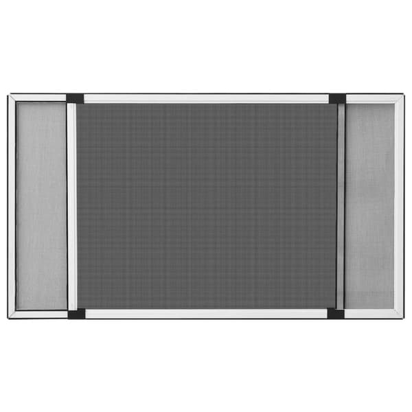 vidaXL Utdragbart insektsnät för fönster vit (100-193)x75 cm