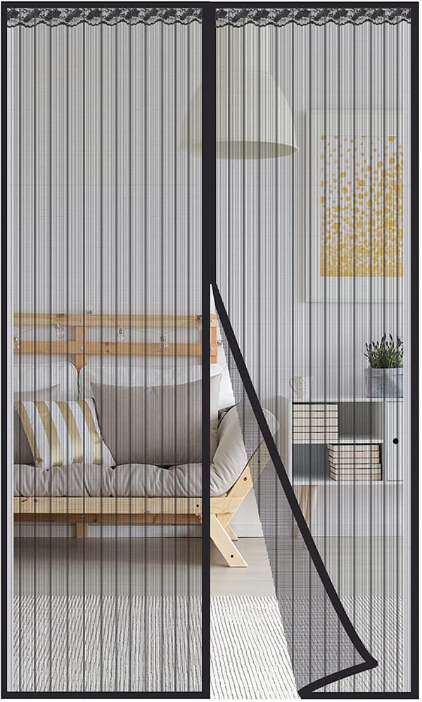 INF Hyttysverkko oveen magneettikiinnikkeellä 100 x 220 cm musta