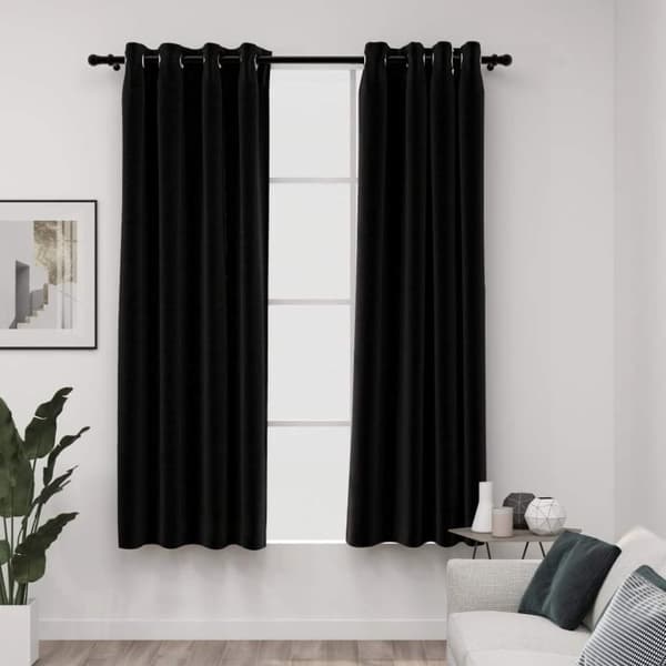 Medina Blackout verho Linnnelook 2 Antrasiitti 140x175cm