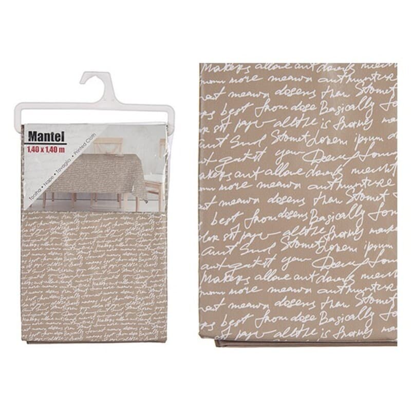 Bordsduk Bokstäver Plast (140 x 140 cm)