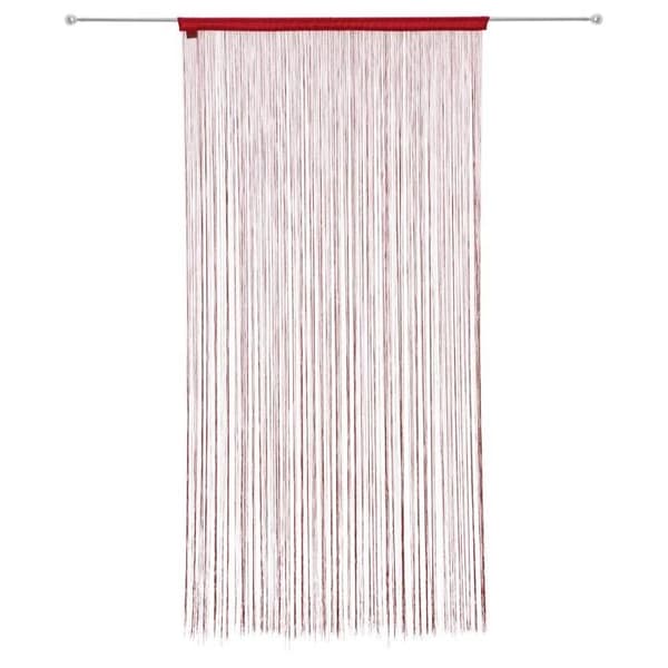 Trådgardin - röd - 90x200 cm - Röd - Atmosphera createur d'interieur