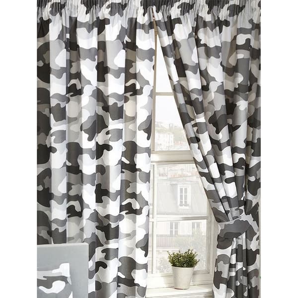 Bedding & Beyond Army Camouflage Gardiner (pakke med 2)