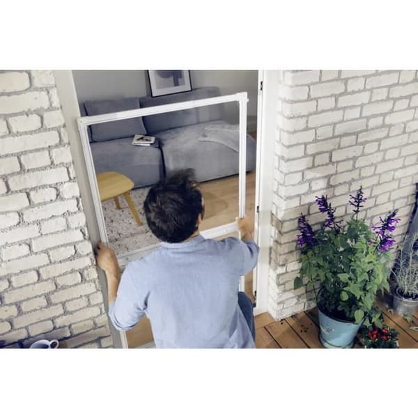 Dörrmyggnät - TESA - Falt 55415-01-00 - Sidorullande - Grå - Aluminium - Magnetisk