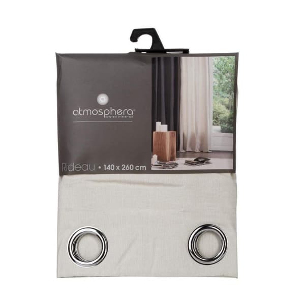 Gardin Atmosphera Panama Beige Polyester (260 x 140 cm)